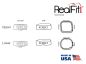 Preview: RealFit™ I - Bande molari, Kit introduttivi, Arcata sup., combin. doppia (dente 17, 16, 26, 27)  Roth .018"