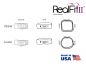 Preview: RealFit™ II snap - Intro-Kit, arc. sup., combinazione tripla + chiusura palatale (dente 17, 16, 26, 27) Roth .018"