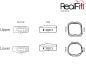 Preview: RealFit™ I - Bande molari, Kit introduttivi, Arcata inf., combin. singola (dente 47, 37)  MBT* .018"