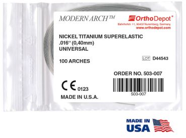 Nichel-titanio SE (super elastico), Universal (Damon*), ROTONDO