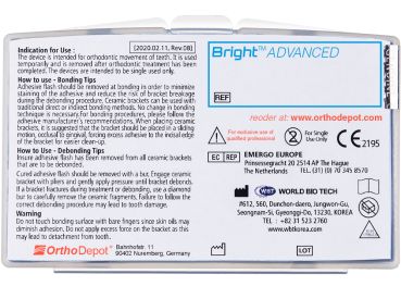 Bright™ ADVANCED, Set (Arcata sup. / inf.  5 - 5), Roth .018"