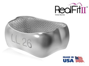 RealFit™ II snap - arc. sup., combinazione doppia + chiusura palatale (dente 17, 16) Roth .018"