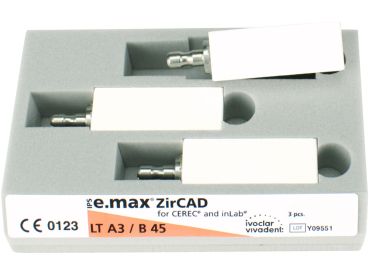 IPS e.max ZirCAD CER/inLab LT A3 B45 3 pz.