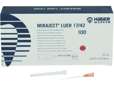 Cannule Miraject 17X42 Luer Pa