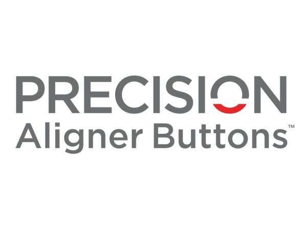 Precision Aligner Button/ Bottoni diretti - trasparente - , Seconda generazione