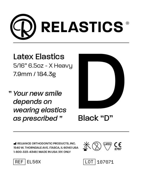 Elastici intraorali Relastics™ - in lattice, Diametro 5/16" = 7,9 mm