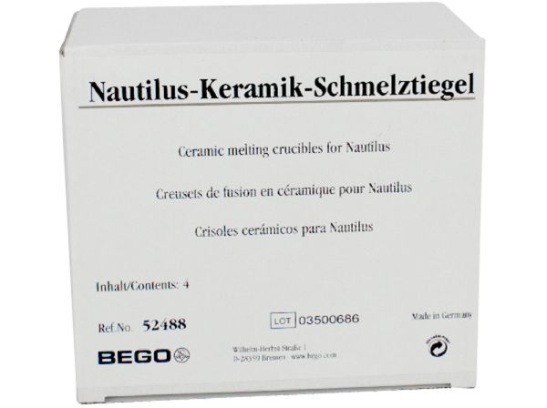 Crogiolo in ceramica f. Nautilus 4 pz.