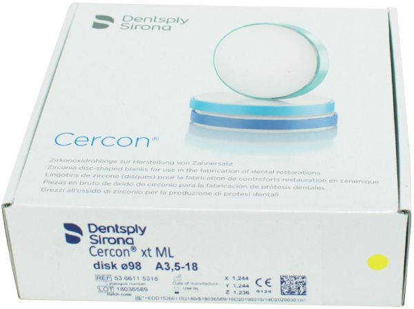 Cercon xt ML A3,5 disco 98 18 pz.