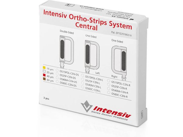 Intensiv™ Ortho-Strips, Central, Fine (fini), bifacciali