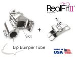 RealFit™ II snap - arc. inf., combinazione doppia con lip bumper + chiusura palatale (dente 46) Roth .022"